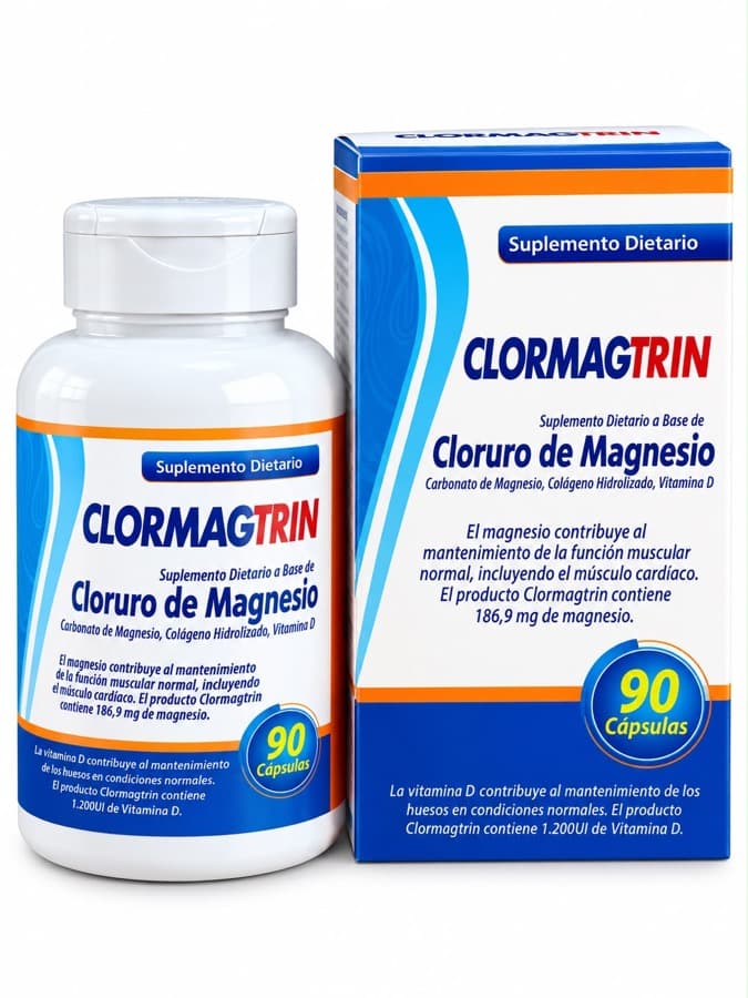 Cápsulas de cloruro de magnesio con estuche, 90 unidades