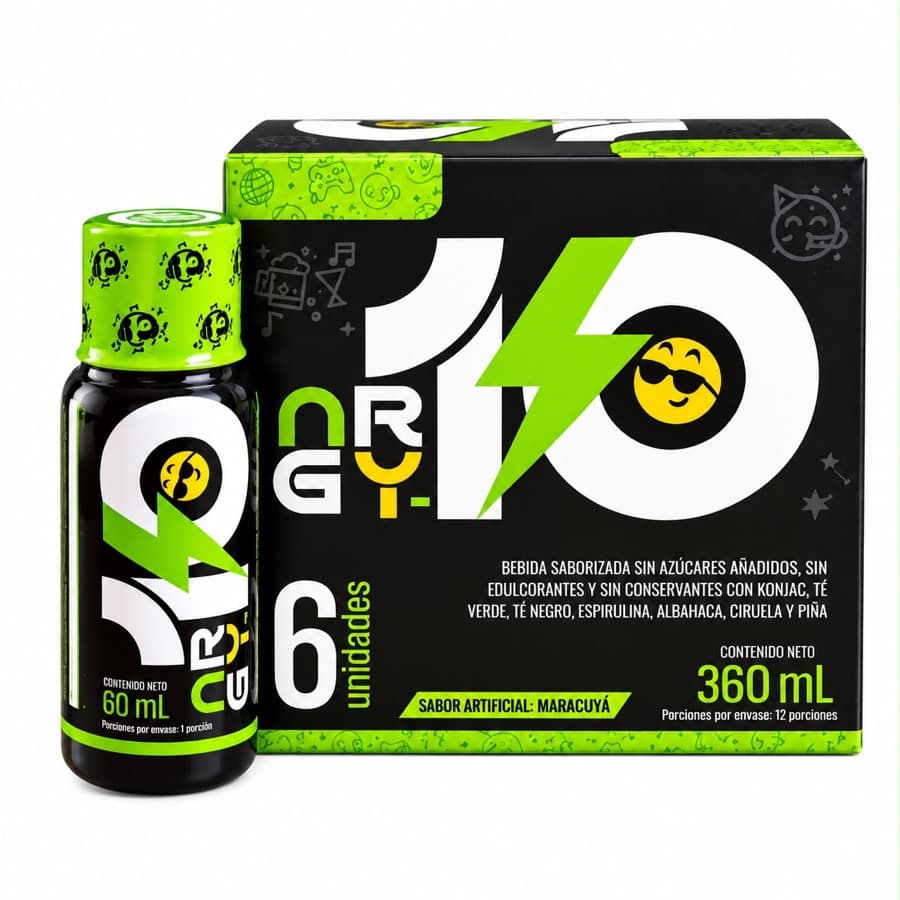 Shot energético de 60 mL con caja de 6 unidades